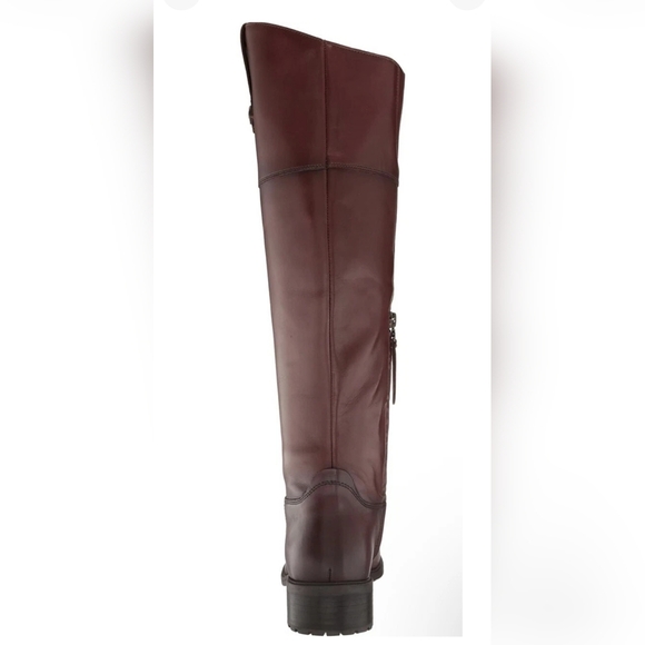 Sam Edelman Drina Brown Leather Knee High Rounded Toe  Riding Boots Sz 5  New - Picture 2 of 9